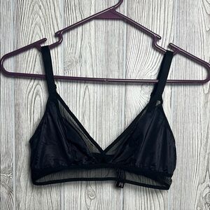 Victoria's Secret Black Bralette Size Small Sheer